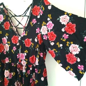 Torrid size 1 kimono sleeve dress